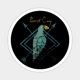 Parrot Cay Retro Magnet